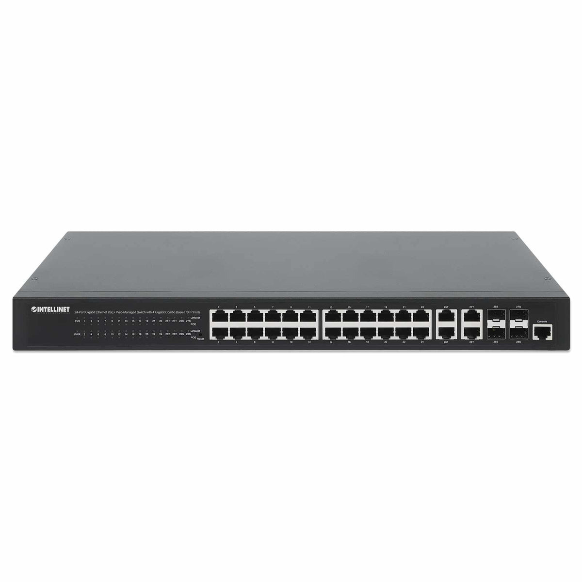 Switch Administrable 24 puertos PoE+ con 4 puertos SFP Gigabit Image 4