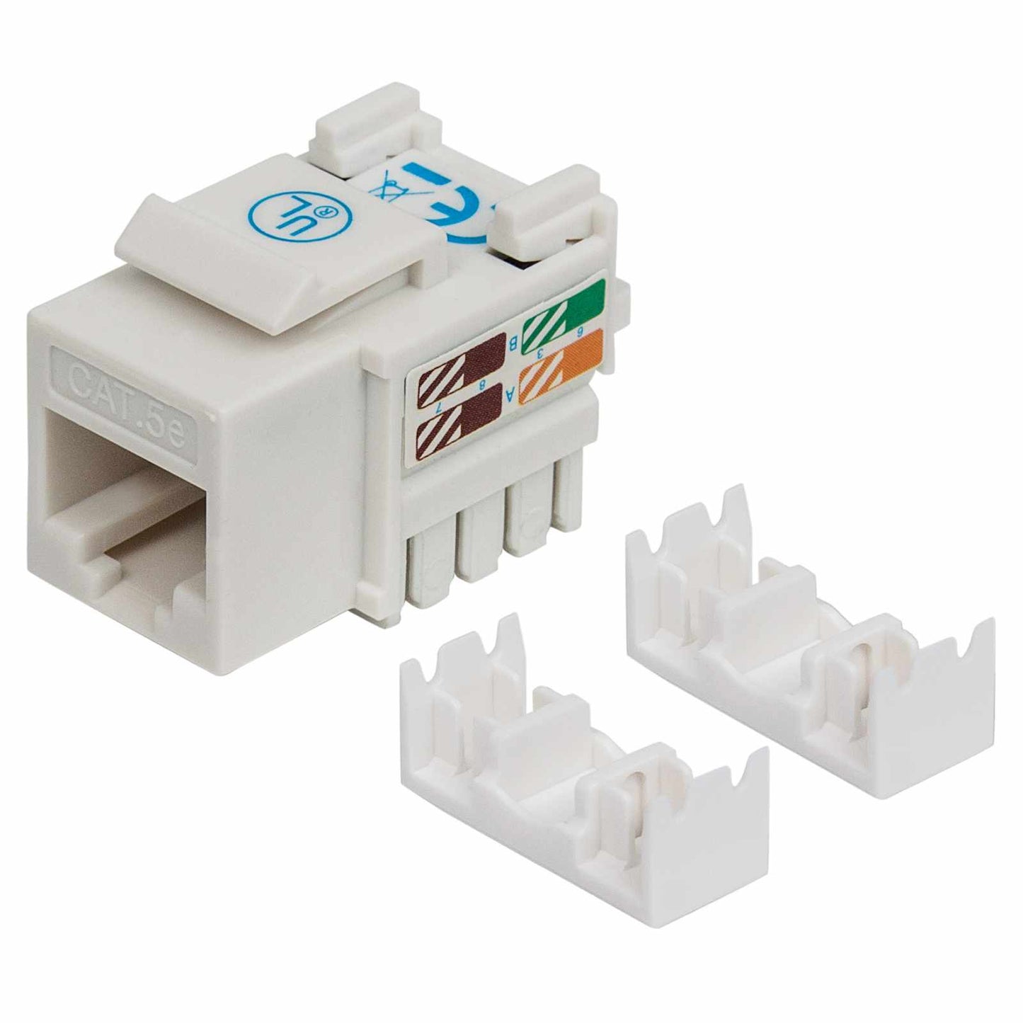 JACK RJ45 CAT5E KEYSTONE DE IMPACTO BLANCO Image 1