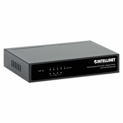 Switch con 5 puertos Gigabit alimentado por PoE, con transferencia de PoE Image 3