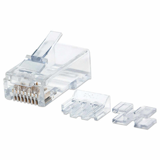 PLUG RJ45 CAT6A MULTIFILAR UTP BOTE 80 PZAS ORO 15-MICRAS Image 1