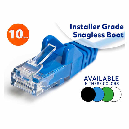Paquete de 10 cables patch slim Cat6, 2.1 m, U/UTP, Azul Image 5