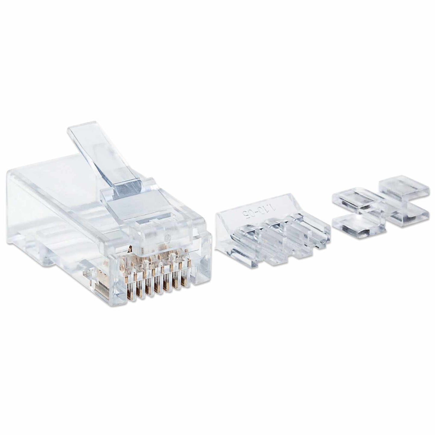 PLUG RJ45 CAT6A MULTIFILAR UTP BOTE 80 PZAS ORO 15-MICRAS Image 2