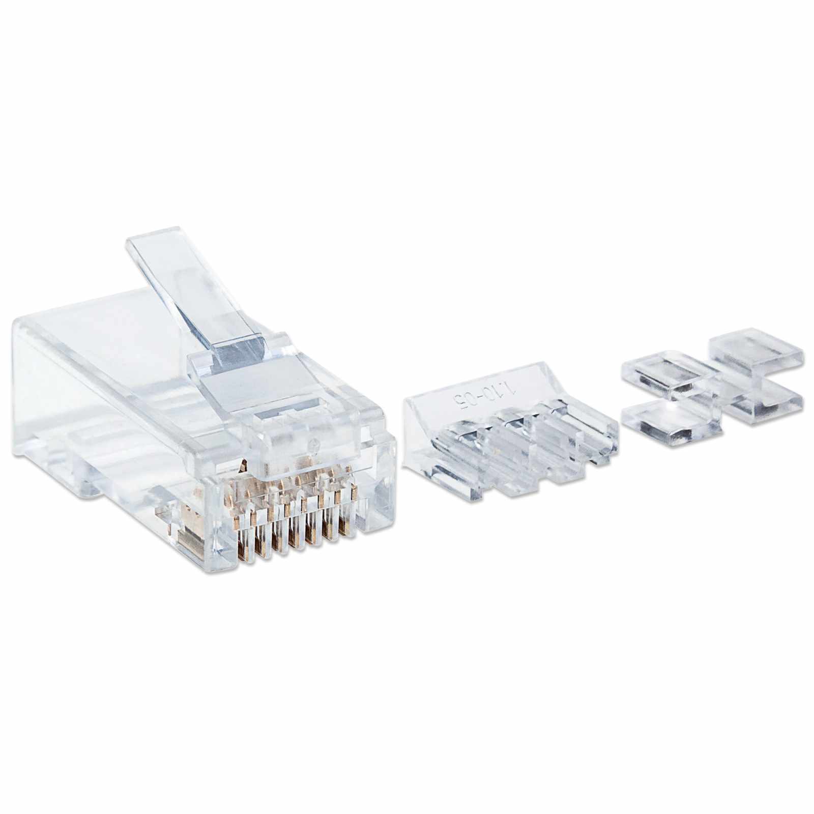 PLUG RJ45 CAT6A MULTIFILAR UTP BOTE 80 PZAS ORO 15-MICRAS Image 2
