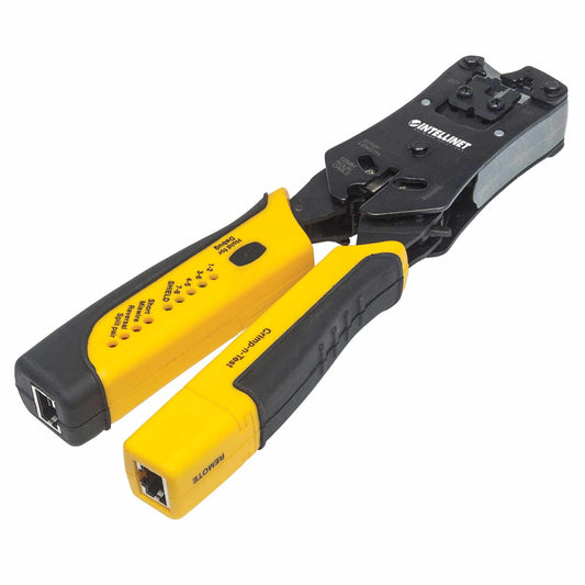 Pinza Crimpeadora Universal de Plugs Modulares y Probador de Cables - Intellinet México