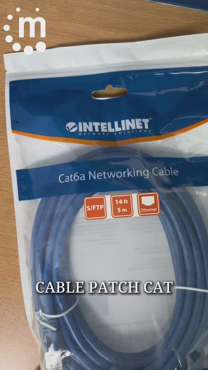 Cable de Red Cat6a S/FTP, 3.0 m, Negro