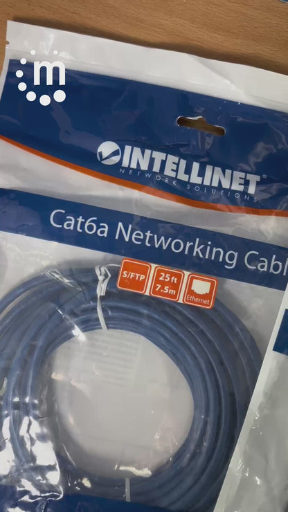 Cable de Red Cat6a S/FTP, 7.6 m, Azul