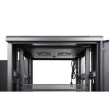 INT 19 18U floor standing, 600x600, black, with fan units Image 13