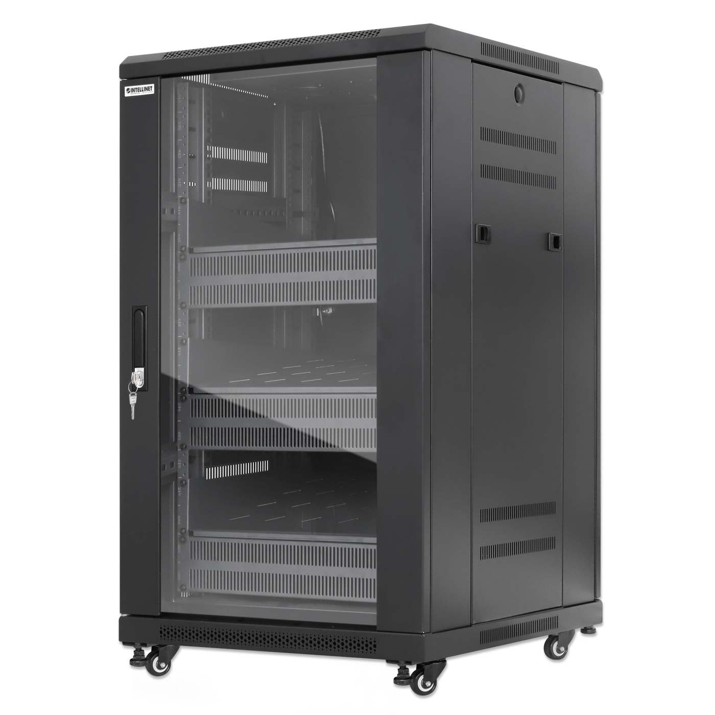 Gabinete 19" Pro Line con extractores de aire, 18U Image 1