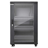 INT 19 18U floor standing, 600x600, black, with fan units Image 3