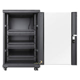 INT 19 18U floor standing, 600x600, black, with fan units Image 4