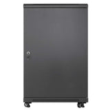 INT 19 18U floor standing, 600x600, black, with fan units Image 6