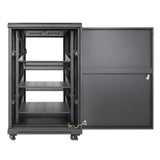 INT 19 18U floor standing, 600x600, black, with fan units Image 7