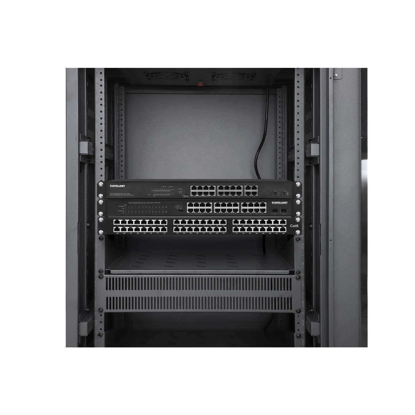 Gabinete 19" Pro Line con extractores de aire, 18U Image 9