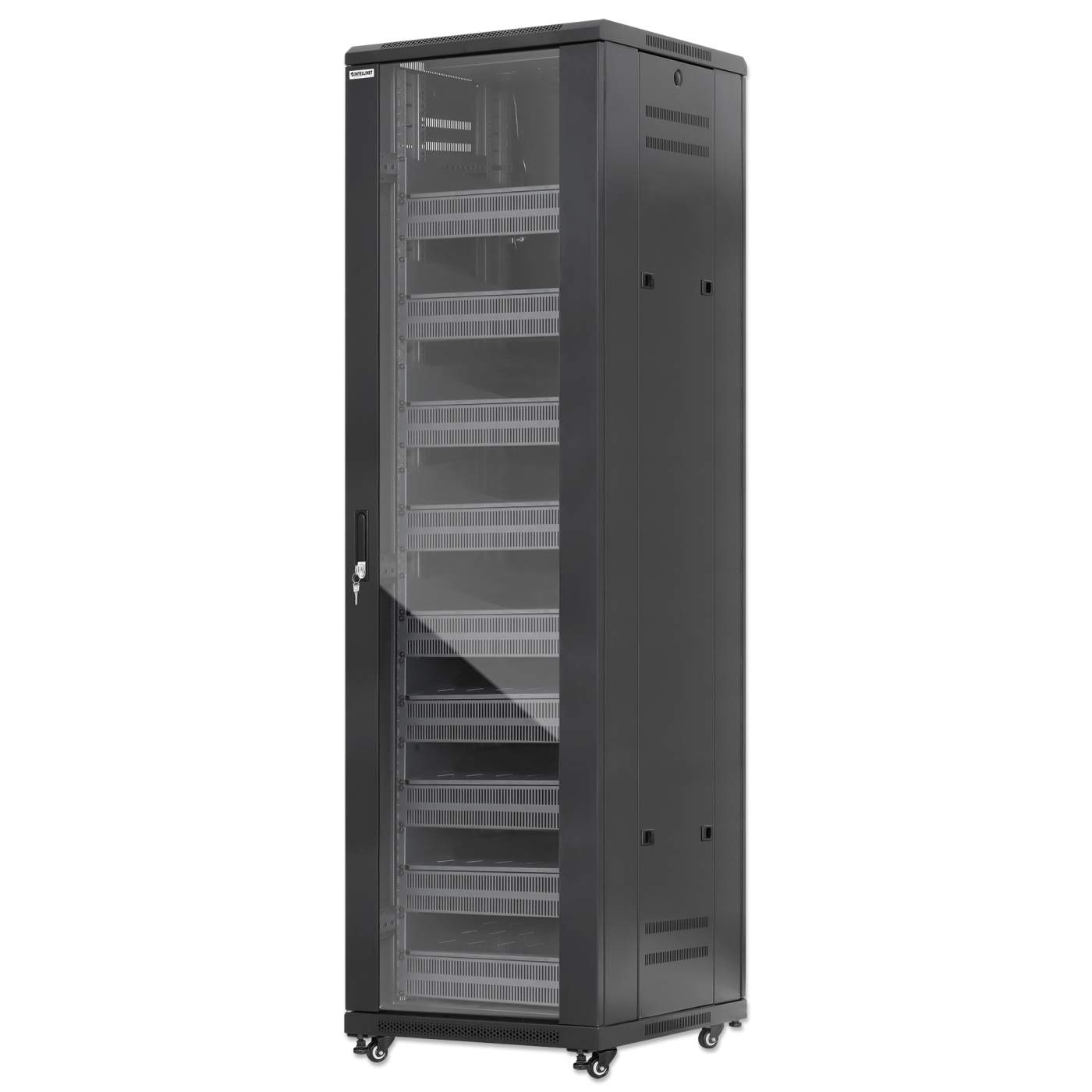 INT 19 42U floor standing, 600x600, black, with fan units Image 1