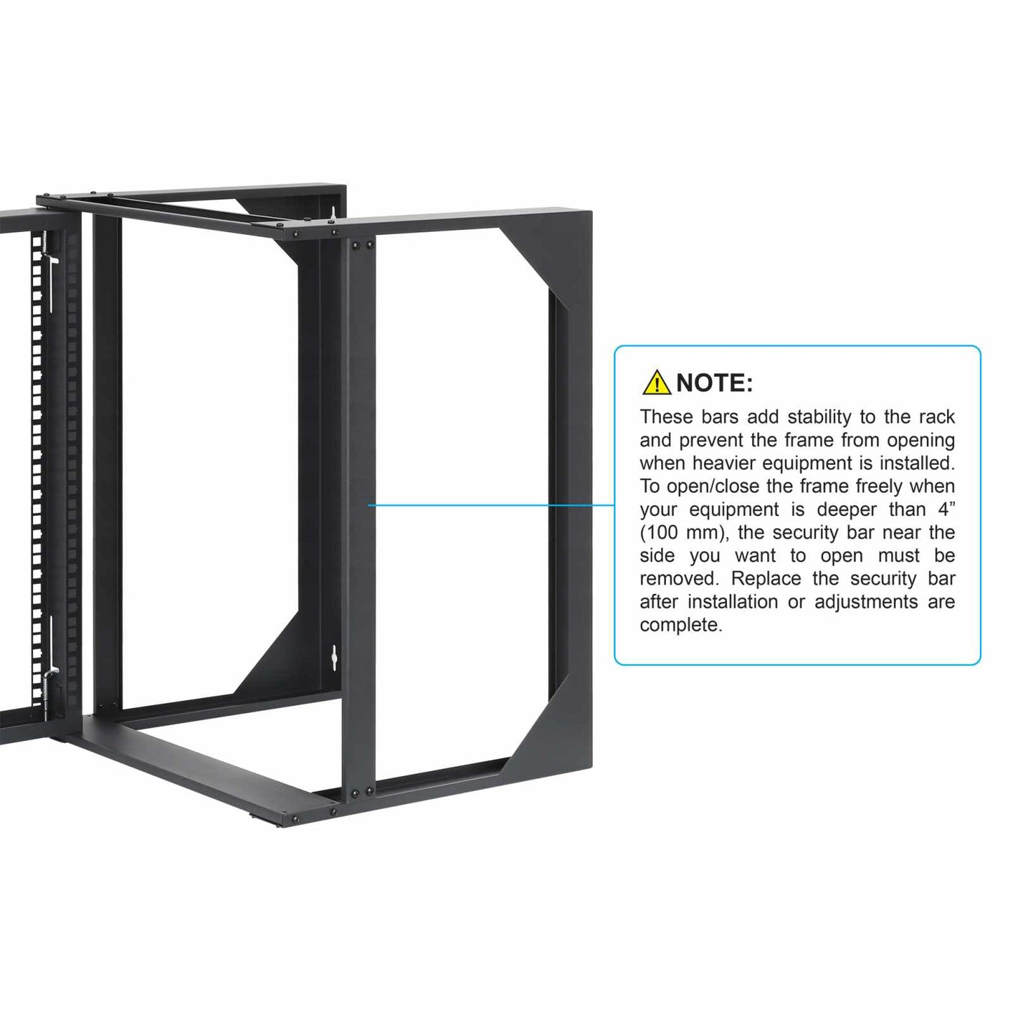 Rack abierto de 19" para montaje en pared, 2 postes, 12U - Intellinet México