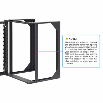 Rack abierto de 19" para montaje en pared, 2 postes, 12U - Intellinet México