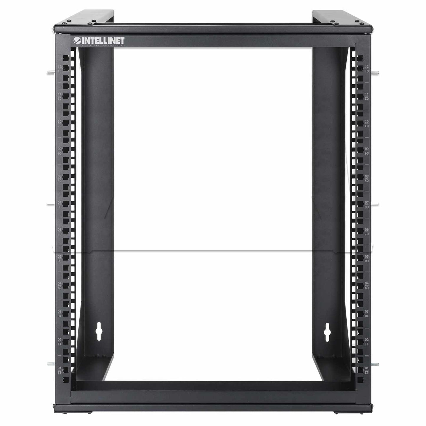 Rack abierto de 19" para montaje en pared, 2 postes, 12U - Intellinet México