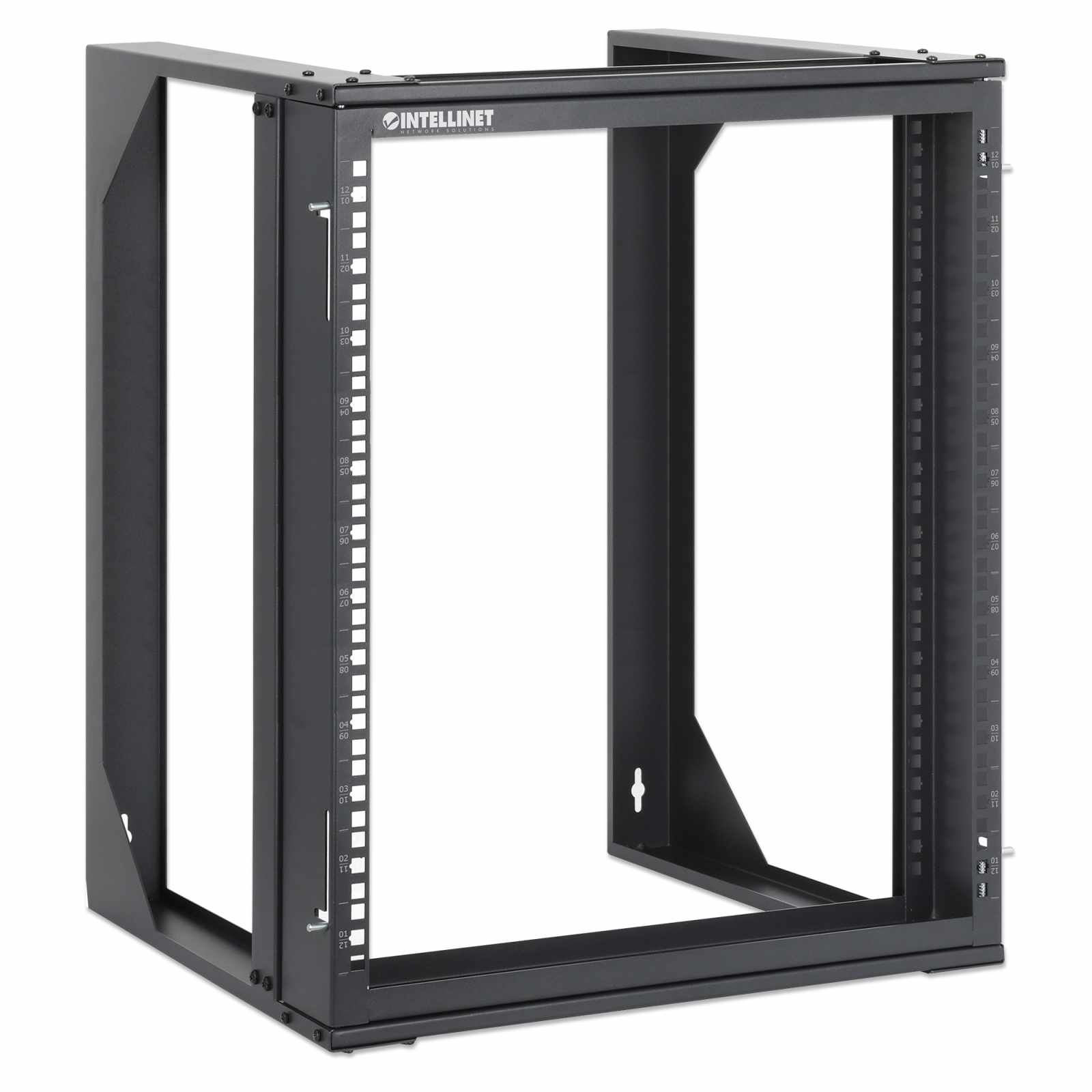 Rack abierto de 19" para montaje en pared, 2 postes, 12U - Intellinet México