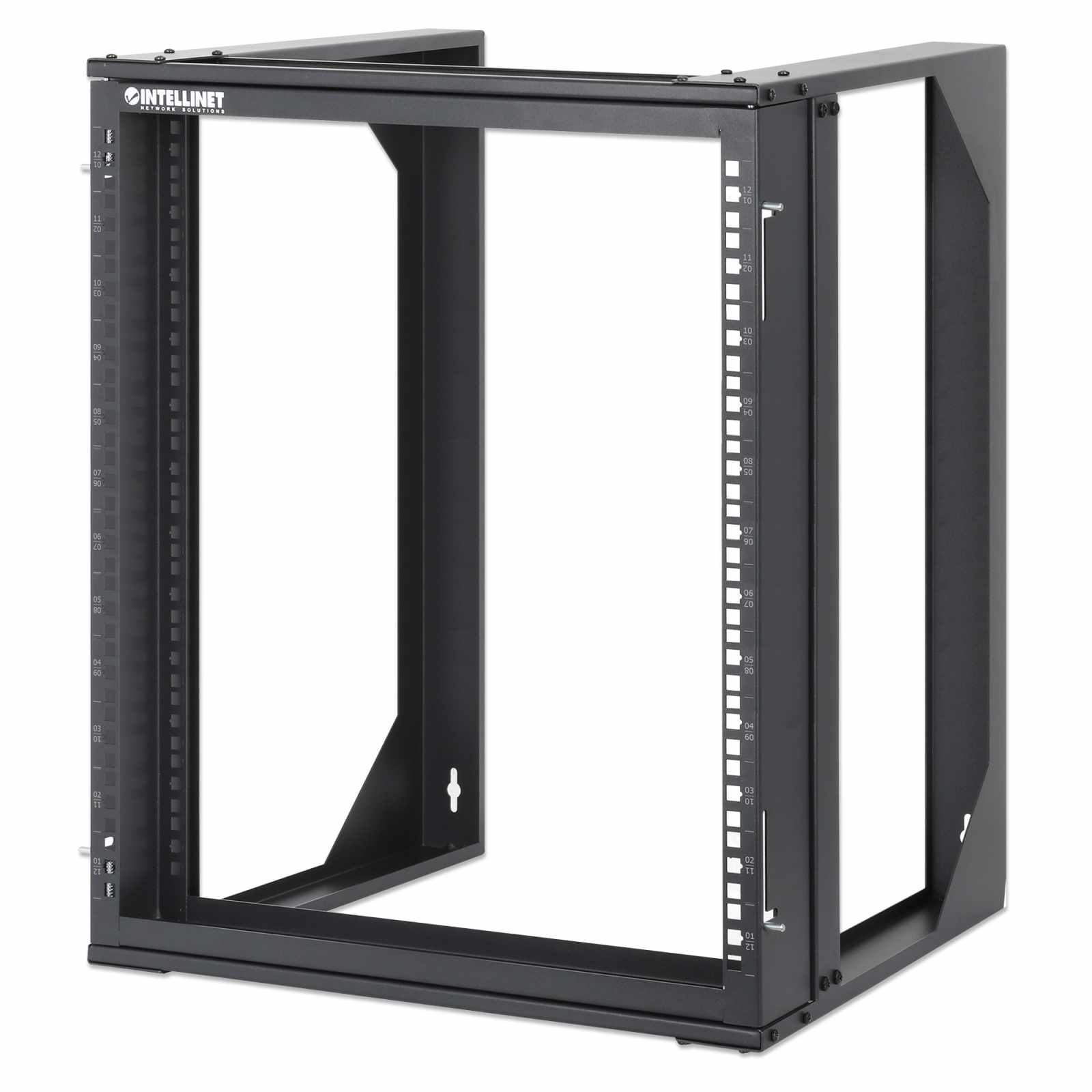 Rack abierto de 19" para montaje en pared, 2 postes, 12U - Intellinet México