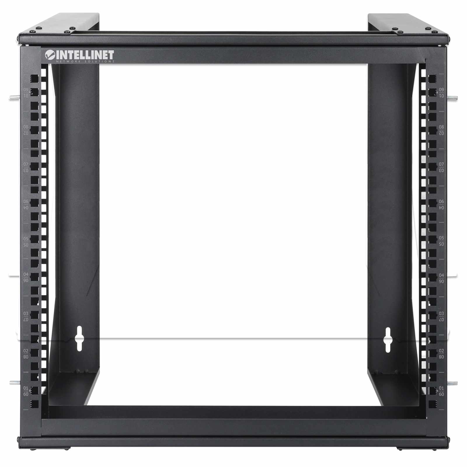 Rack abierto de 19" para montaje en pared, 2 postes, 9U - Intellinet México