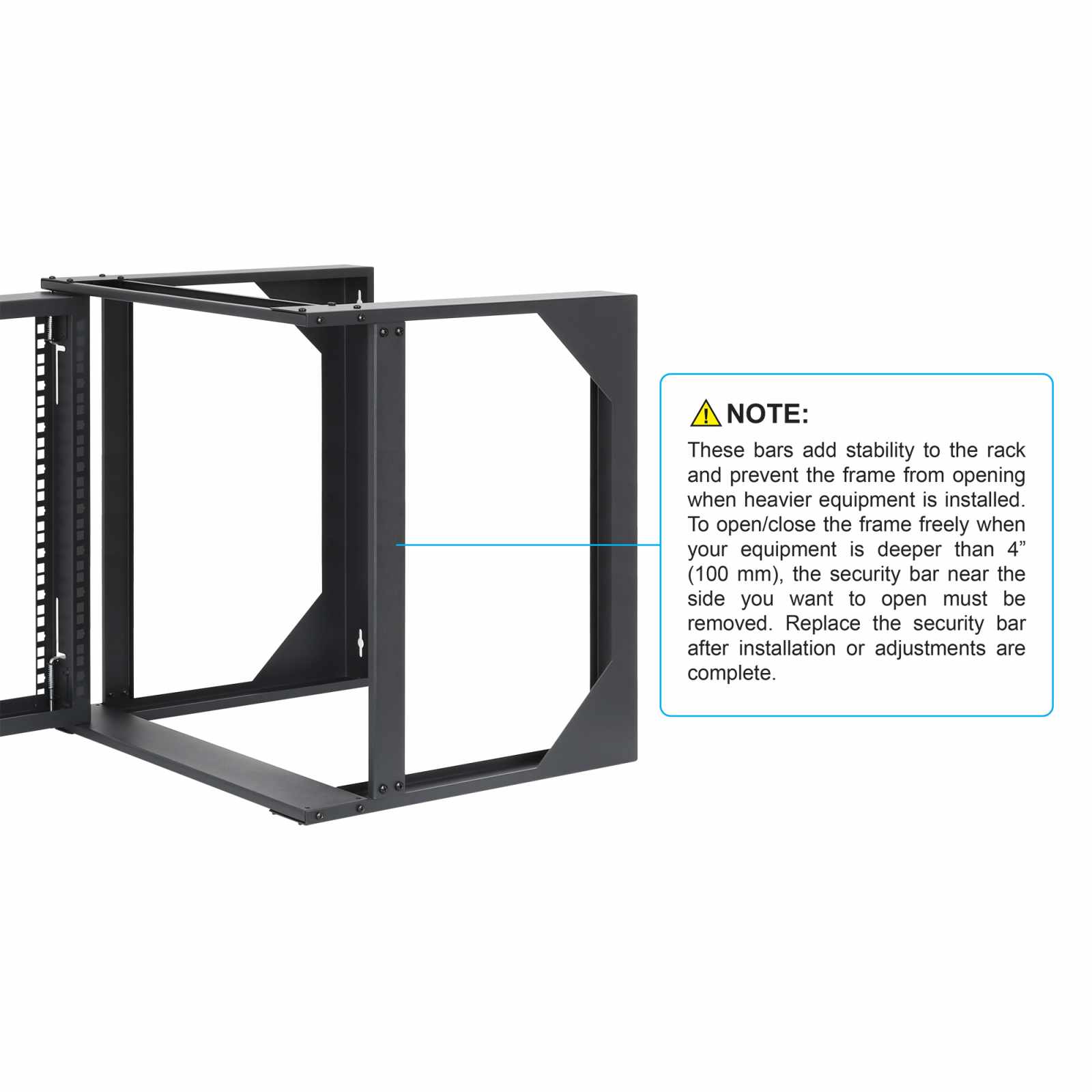 Rack abierto de 19" para montaje en pared, 2 postes, 9U - Intellinet México