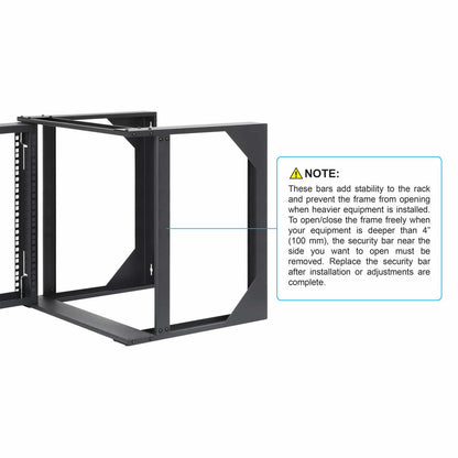 Rack abierto de 19" para montaje en pared, 2 postes, 9U - Intellinet México