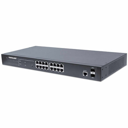 Switch Administrable Gigabit Ethernet de 16 puertos PoE+ con 2 puertos SFP - Intellinet México