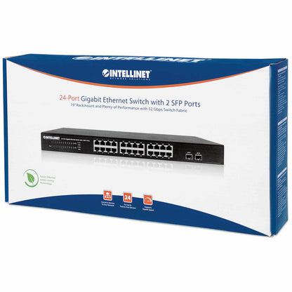 Switch de 24 Puertos Gigabit Ethernet con 2 puertos SFP - Intellinet México