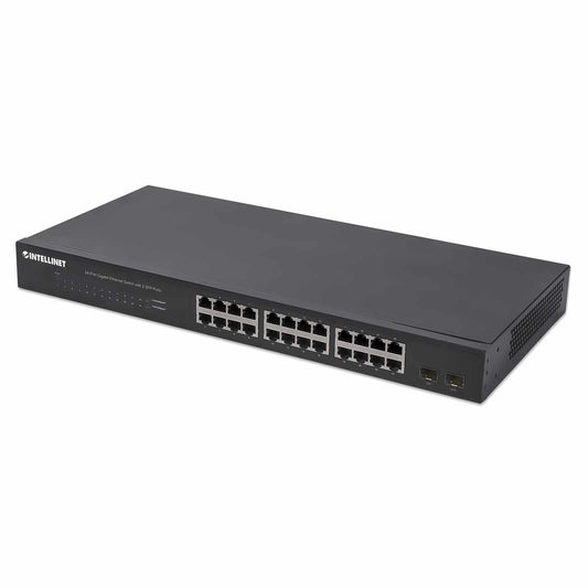 Switch de 24 Puertos Gigabit Ethernet con 2 puertos SFP - Intellinet México