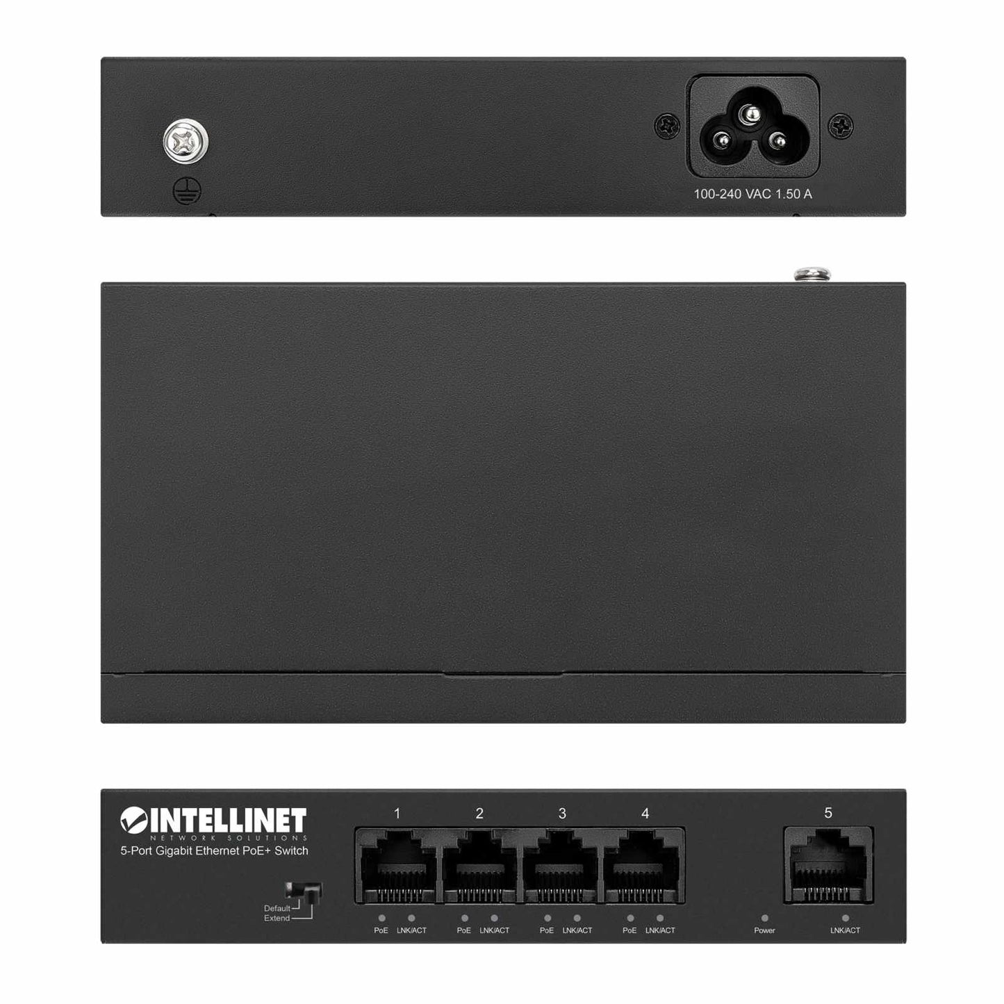 Switch PoE+ con 5 puertos Gigabit - Intellinet México