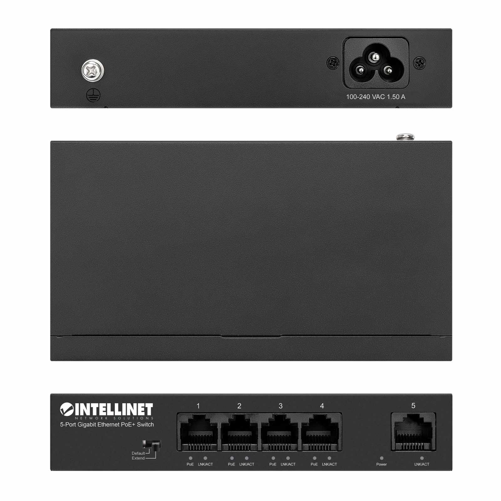Switch PoE+ con 5 puertos Gigabit - Intellinet México