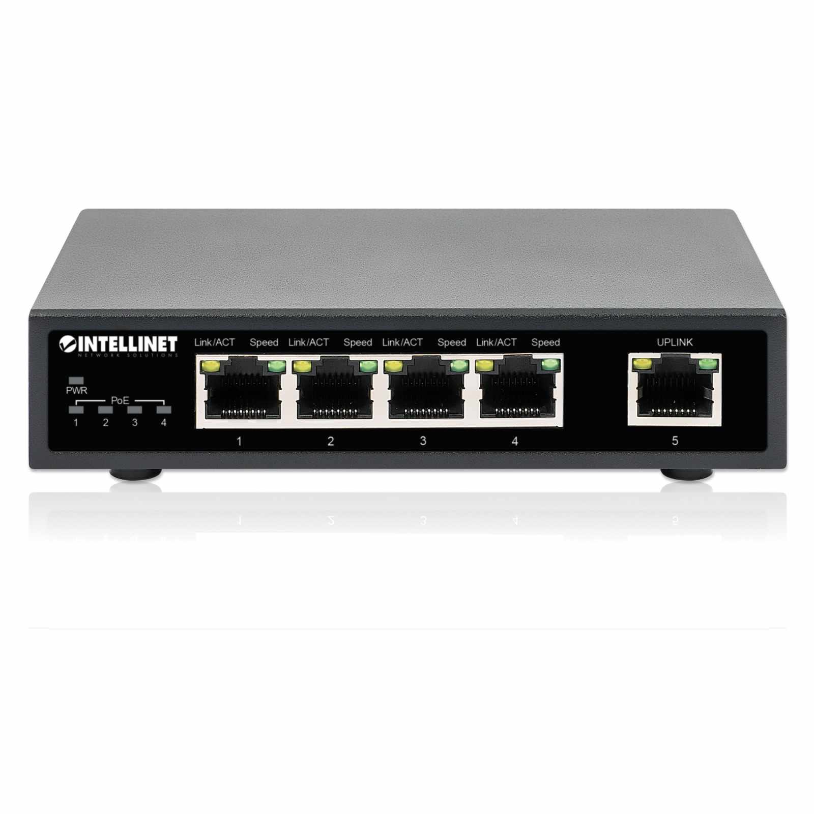Switch PoE+ con 5 puertos Gigabit - Intellinet México