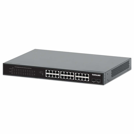 Switch PoE+ de 24 puertos Gigabit con 2 puertos SFP - Intellinet México