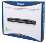 Switch Administrable de 48 puertos Gigabit Ethernet PoE+ con Uplink 10 GbE Packaging Image 2