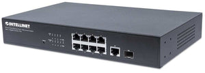 Switch Web-Smart de 8 puertos Fast Ethernet PoE+ con 1 puerto Gigabit Combo Image 1