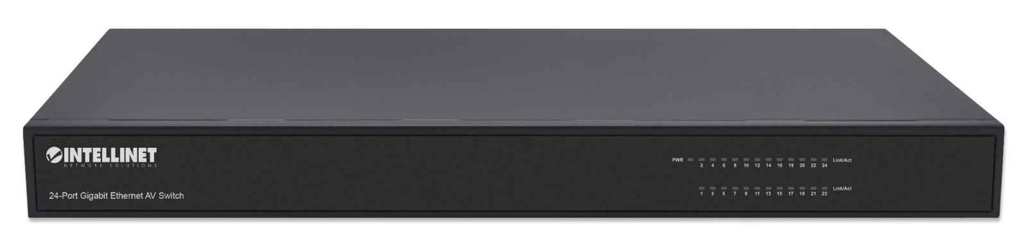 Switch AV Gigabit Ethernet de 24 puertos - Intellinet México